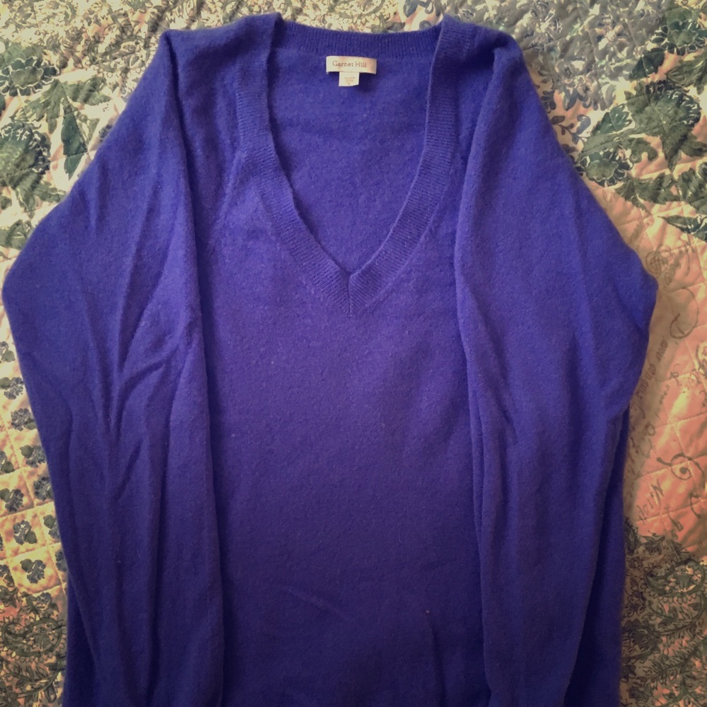 Garnet Hill cashmere cozy sweater